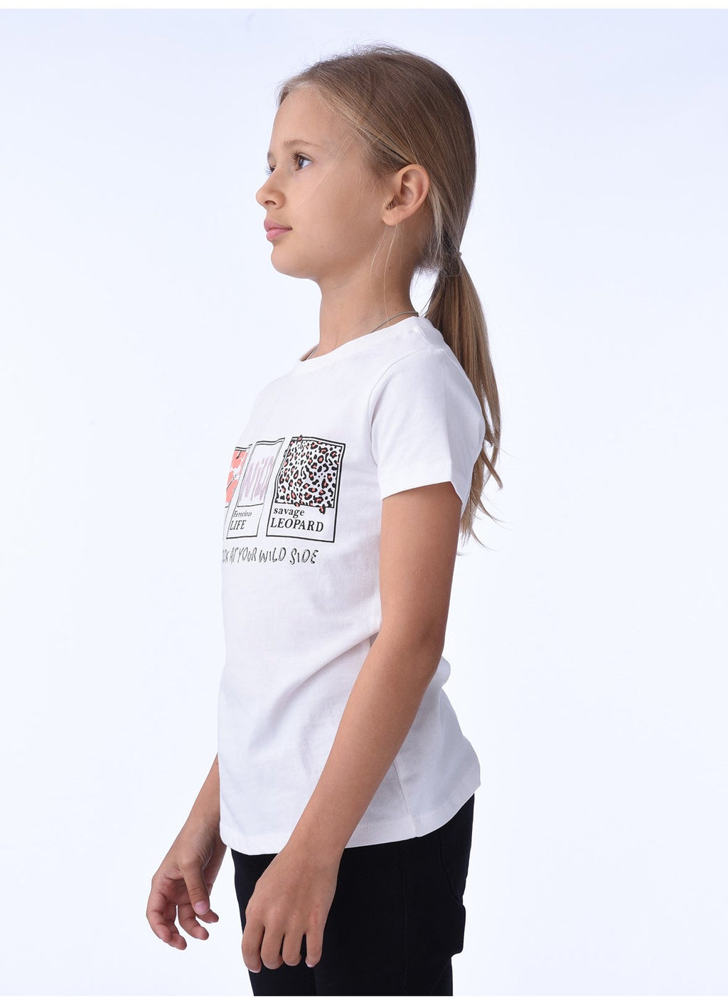 Victor And Jane Wild Life Graphic Fashion T-Shirt - White