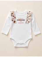 Baby Girls Long Sleeve Bodysuit and Floral Pants Set with Socks and Headband (4-Piece)