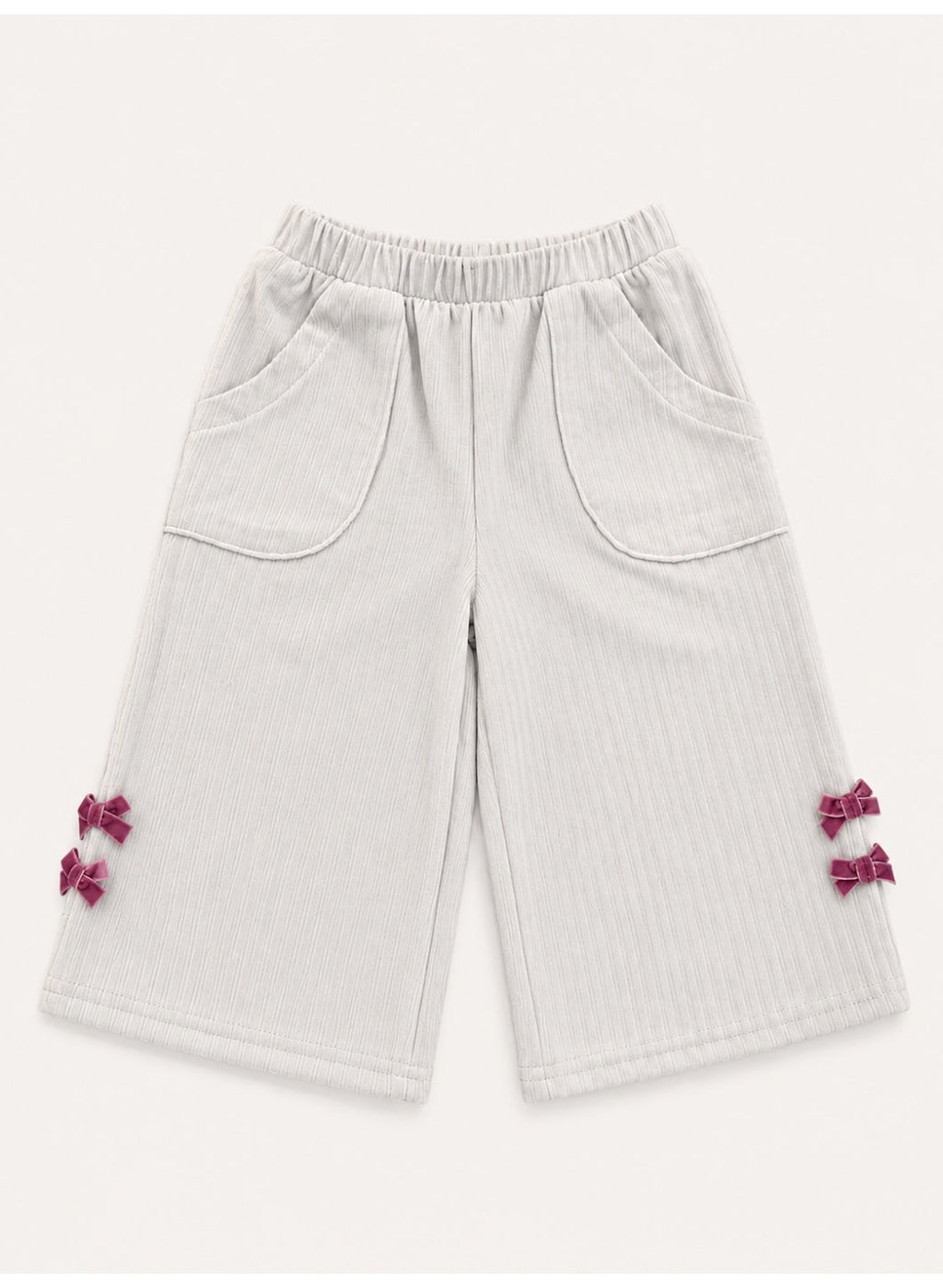 Baby Girls Hoodie with Bow and Pants Set