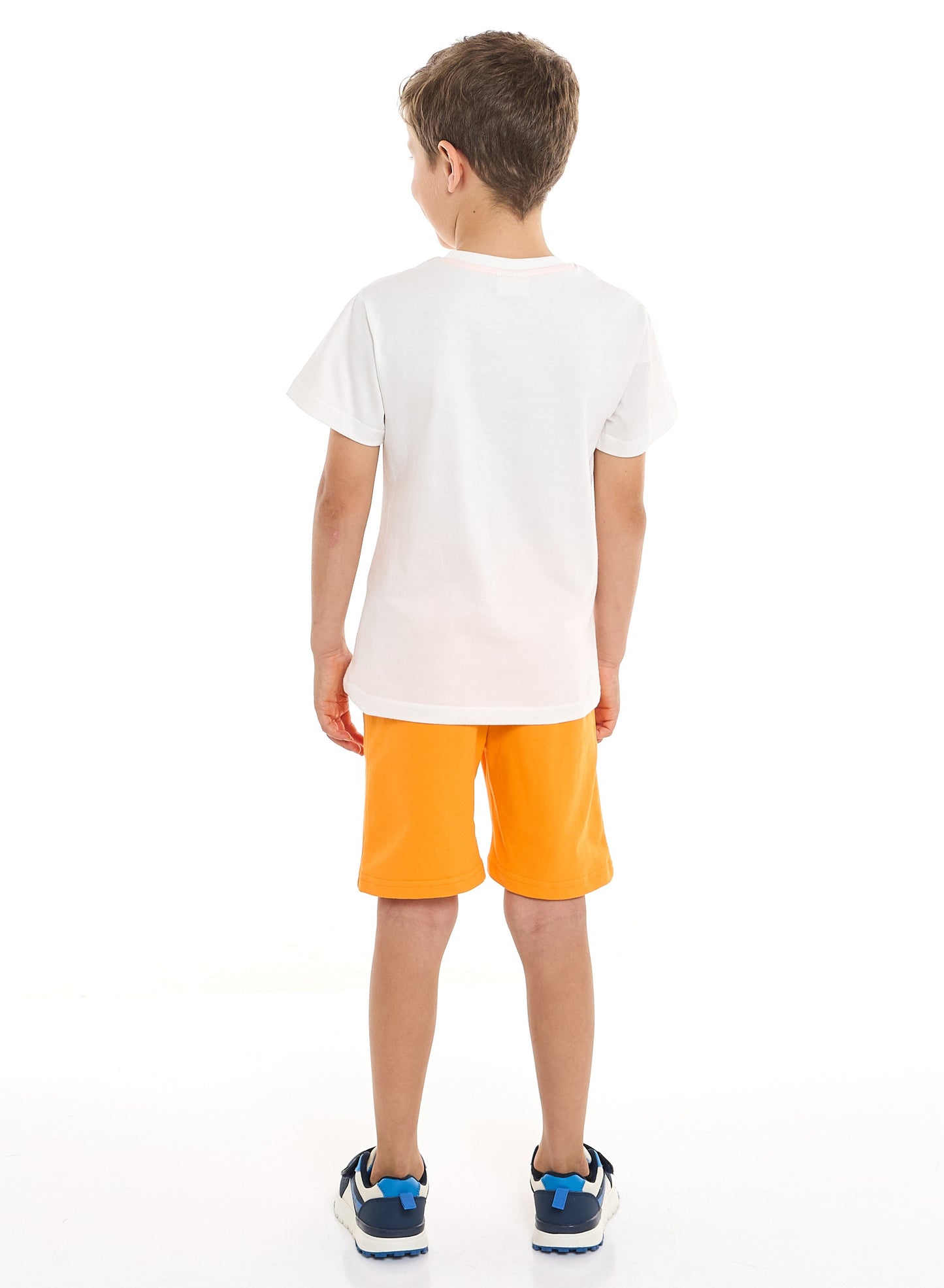 Victor and Jane Classic Royal Blue Cotton T-Shirt & Pull-On Shorts Set