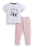 Victor And Jane - Printed T-Shirt And Pyjama Set
