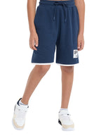 Oversized Victor And Jane Boys' Set “ Navy T-Shirt And Shorts Outfit With Label Detail