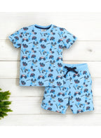 Victor And Jane - All-Over Printed T-Shirt And Shorts Pyjama Set