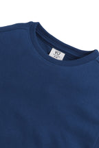 "Boys Cotton Interlock Tee & Shorts Set “ Navy "