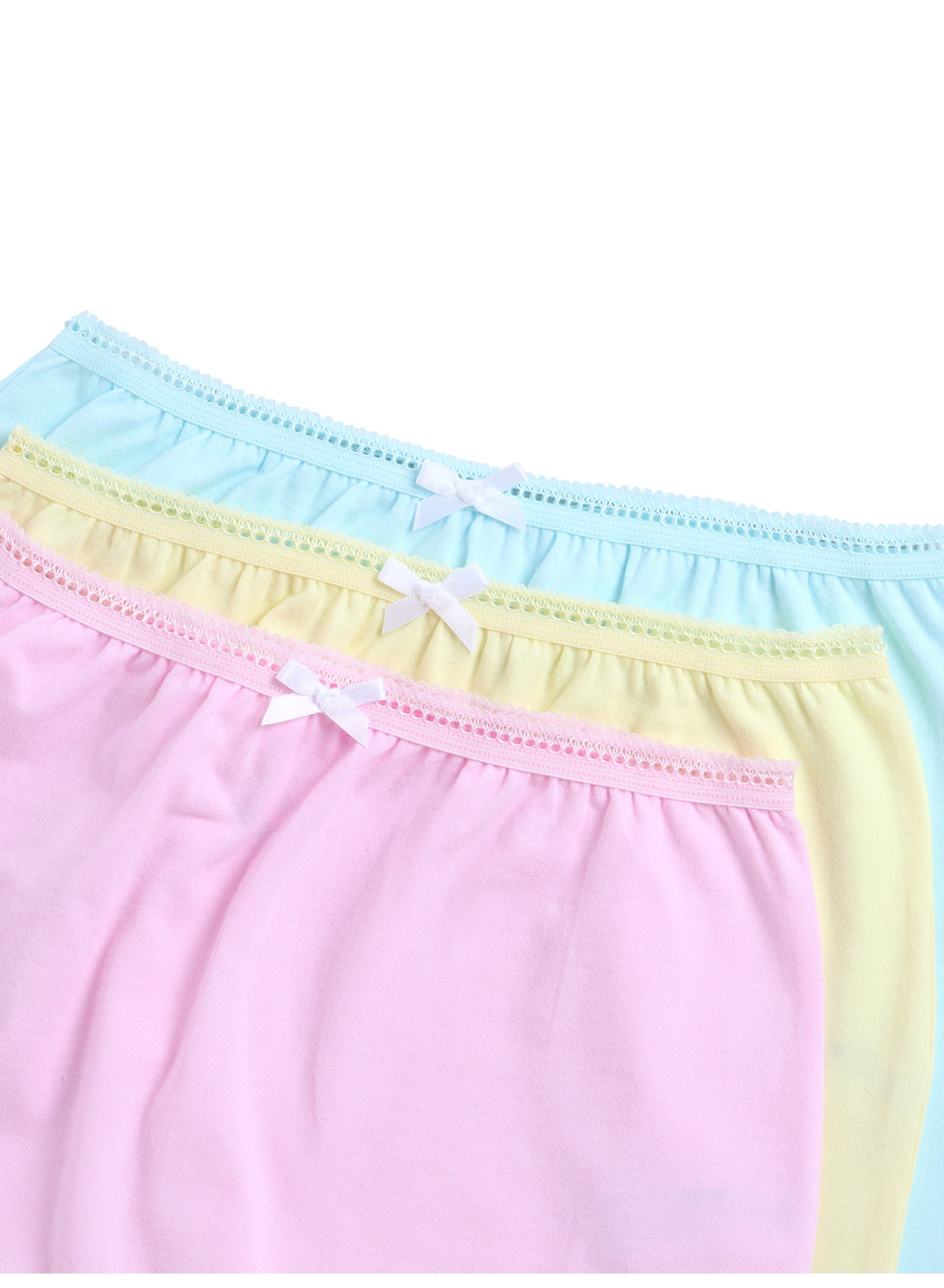 "3-Pack Bloomers For Baby Girls “ Soft Pastel Cotton Comfort "