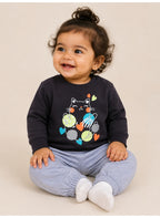 Girls 2-Piece Graphic Sweatshirt & Jogger Pants Set