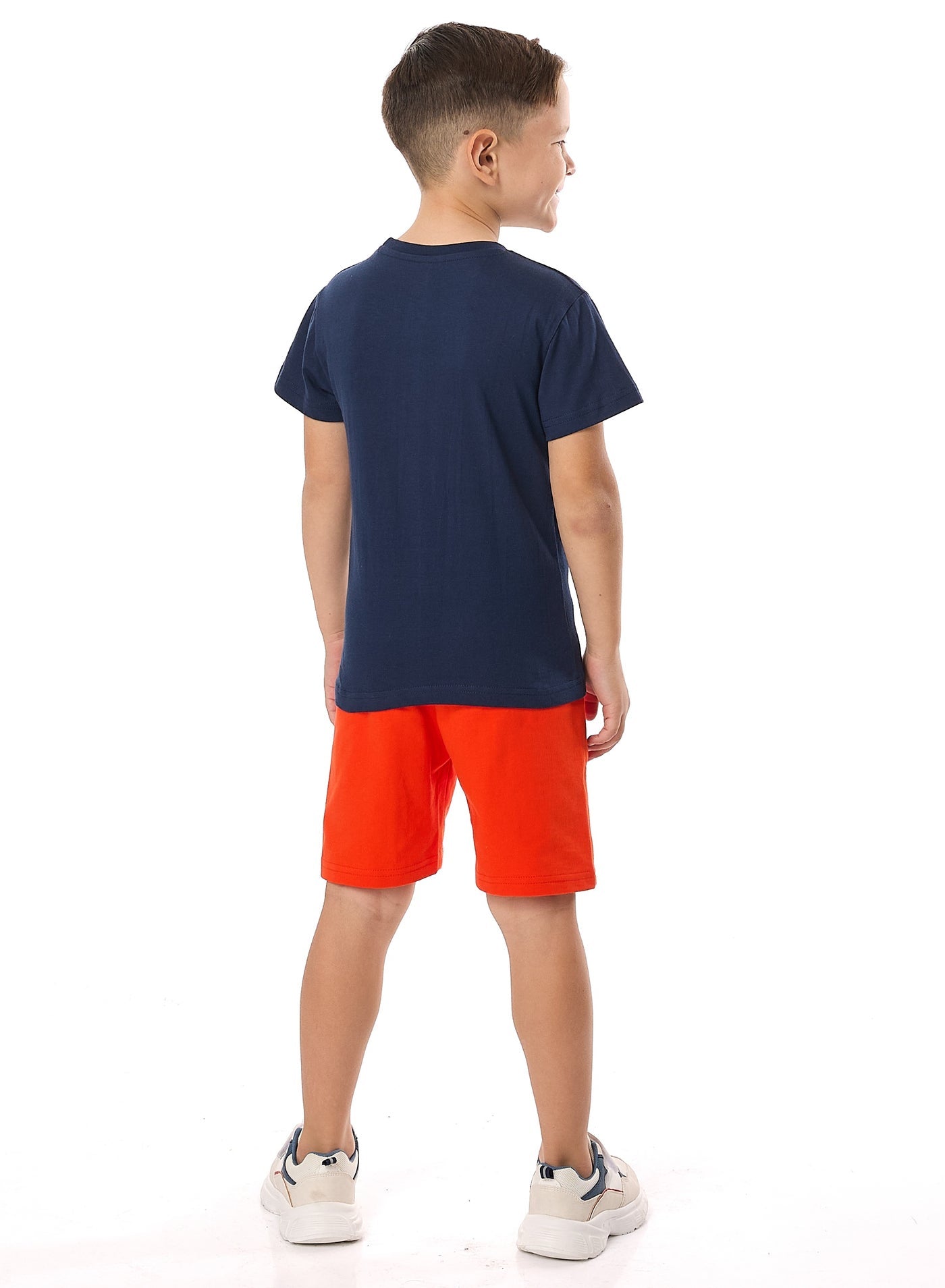 Victor and Jane Boys' 2PC Set – Best Moments - Navy & Orange