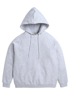 Light Grey Hoodie With Drawstring  “ 100% Cotton Fleece