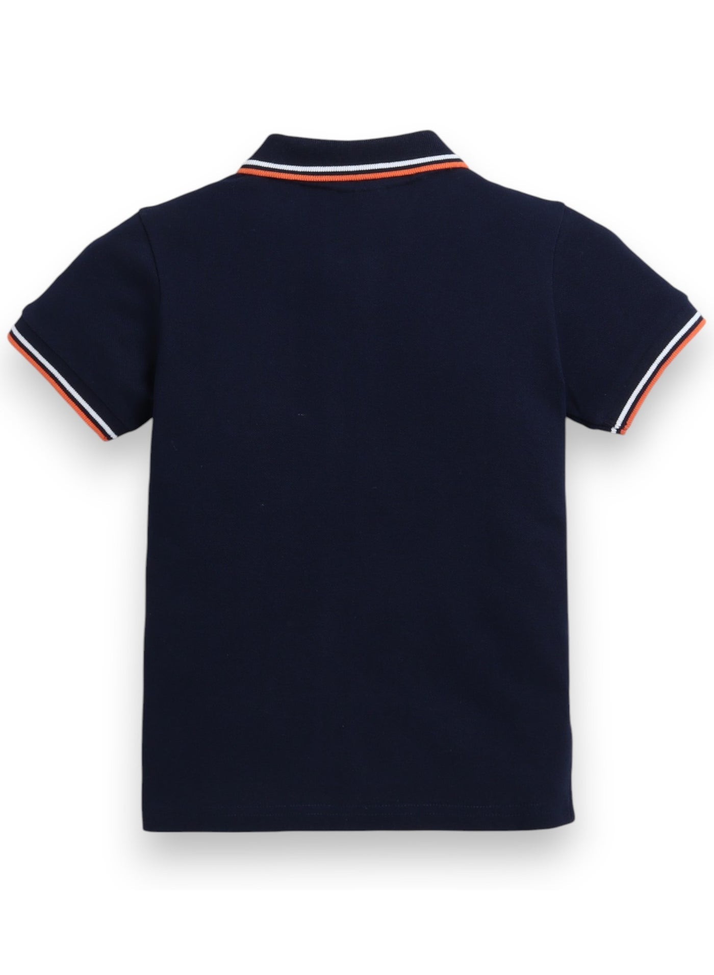 Boys' Polo T-Shirt – Navy colour with Embroidered label detail