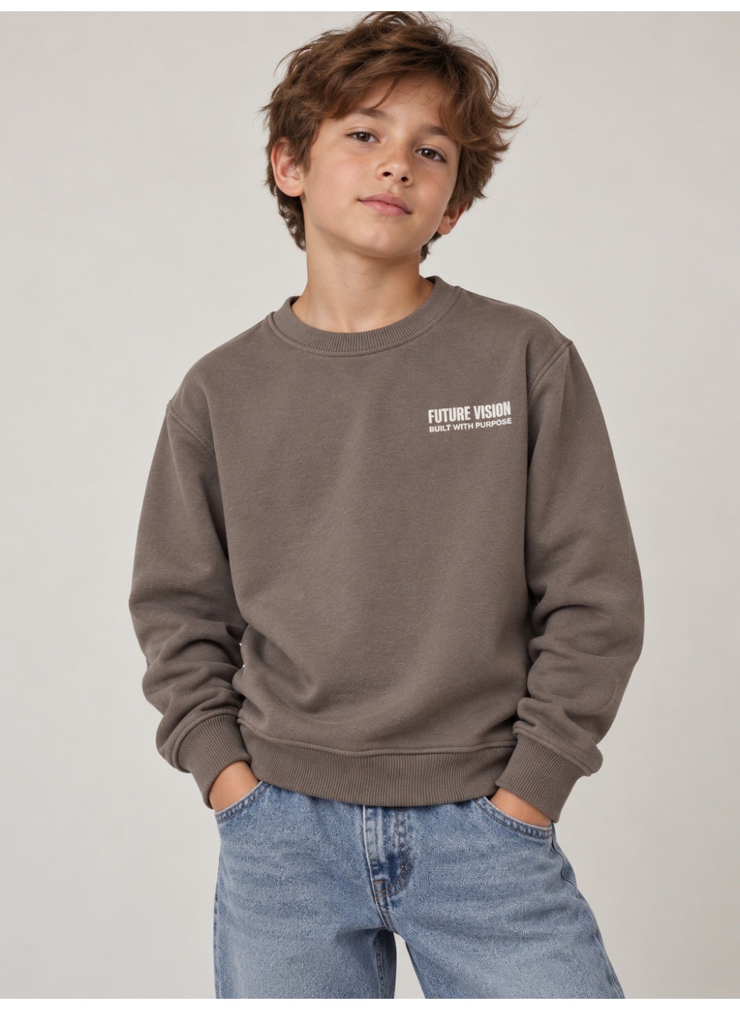 Boys’ Front and Back Graphic Sweatshirt