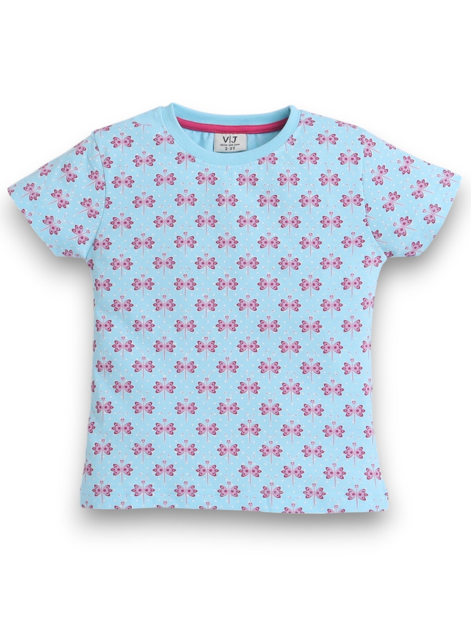 Victor And Jane - All-Over Printed T-Shirt And Pyjama Set