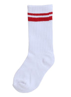 3 Pairs Textured Crew Length Sports Socks