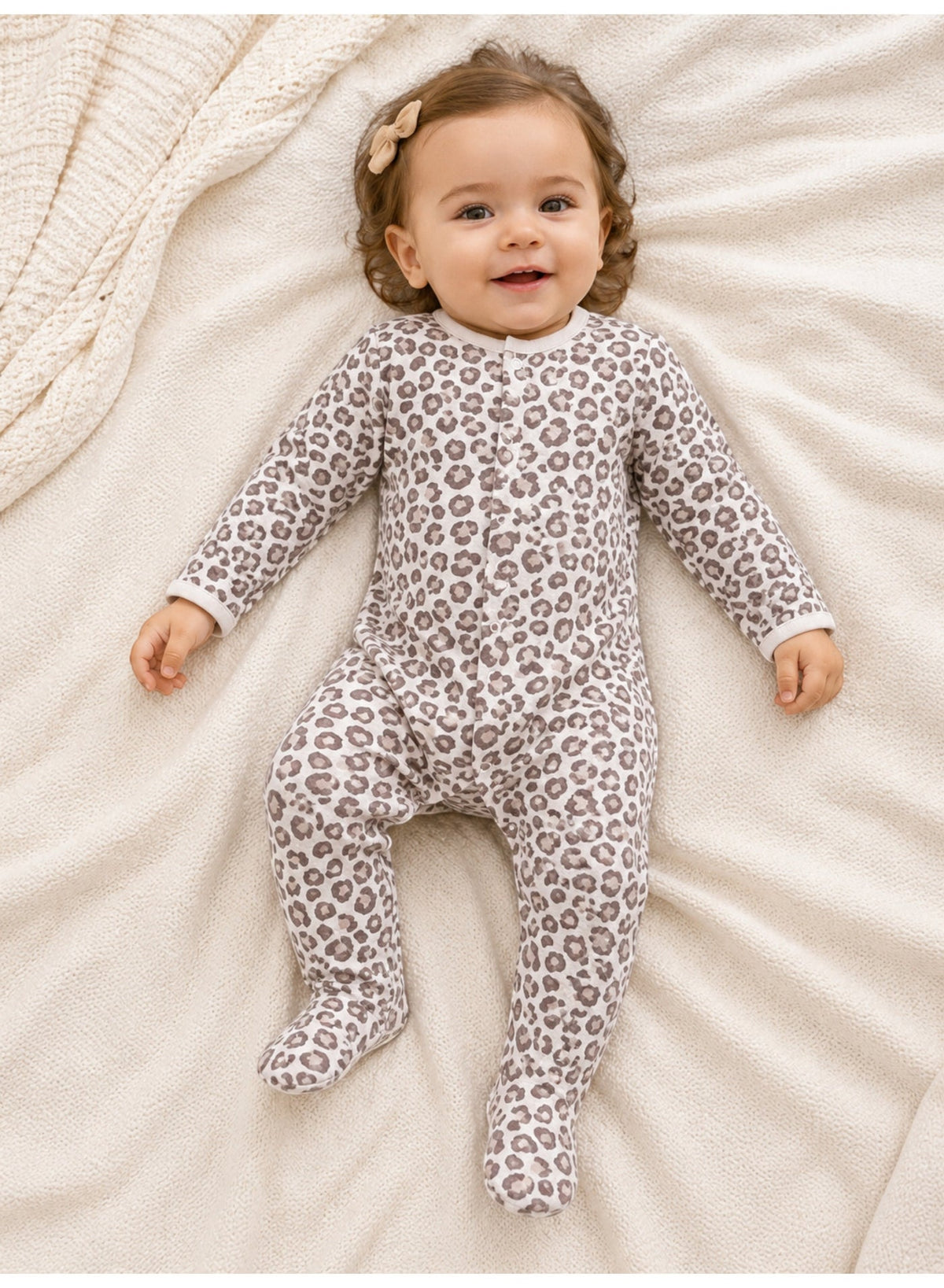 Baby Girls Quilted Footed Onesies (2-Piece Pack)