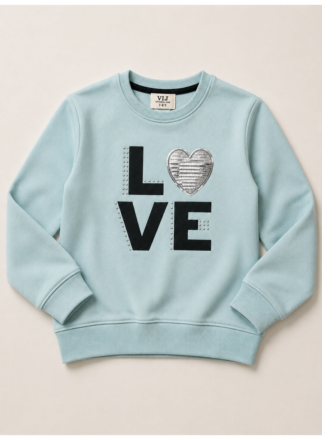 Girls Graphic Pullover Top with Puff Sleeves