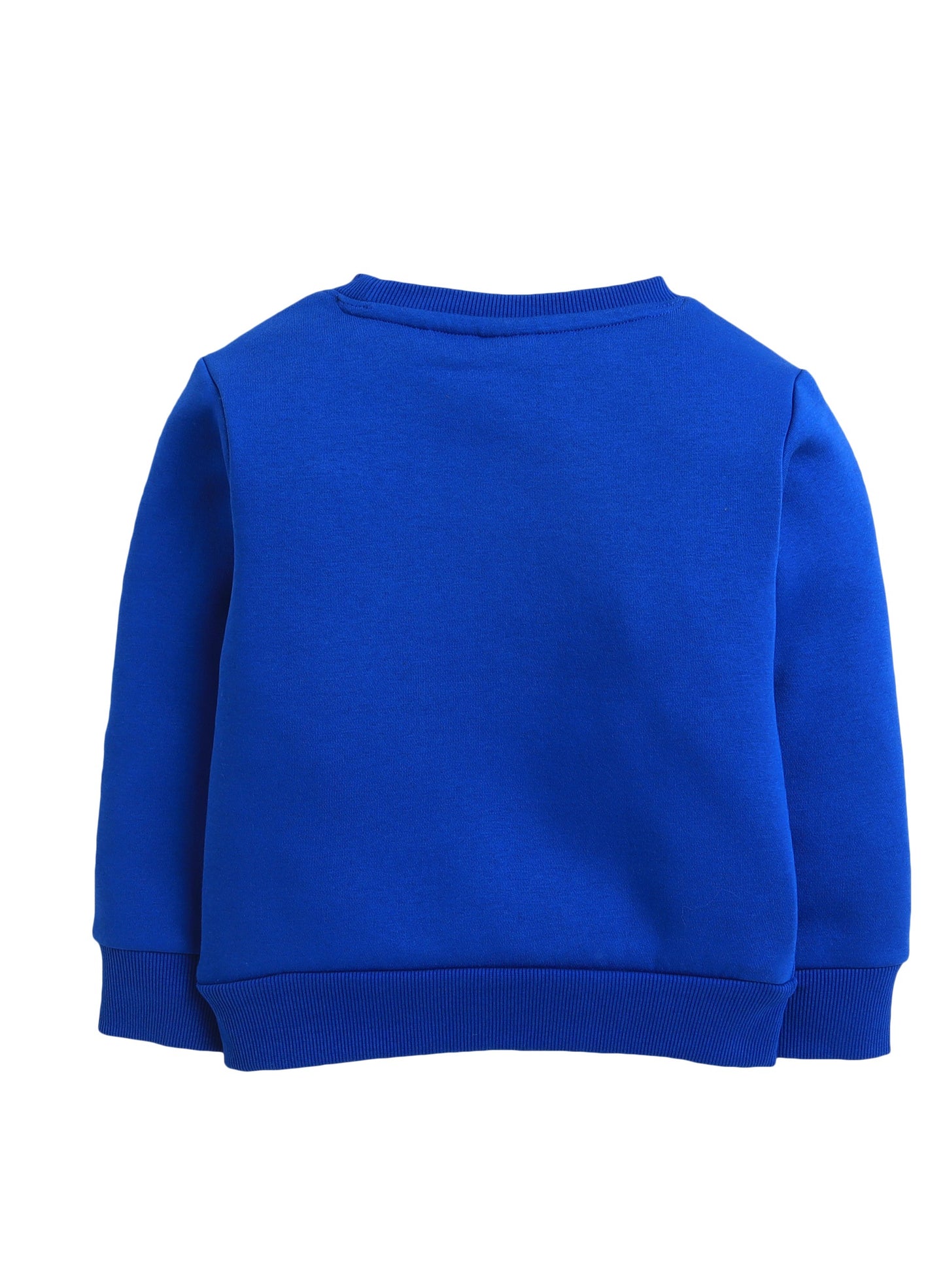 Boys' Printed Crew Neck Sweatshirt – Blue