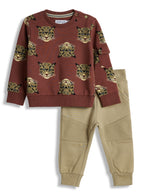 Print Pants Top Set
