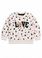 Girls 2-Piece Printed Sweatshirt & Jogger Pants Set
