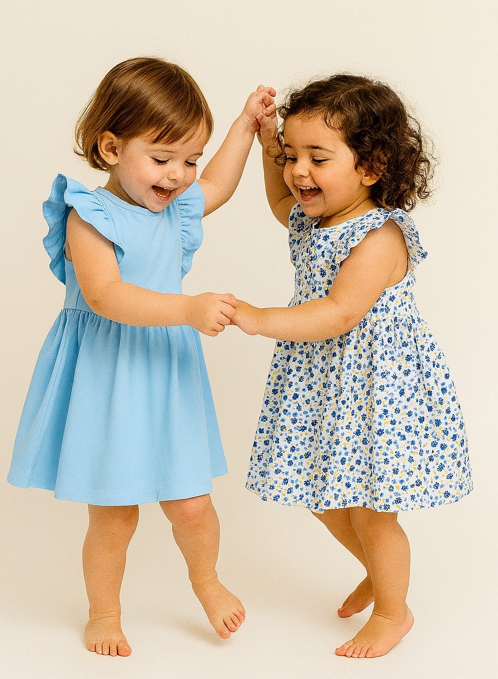 Victor And Jane - All-Over Printed Ruffle Dress (Pack Of 2)