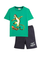Victor And Jane Boys' T-Shirt “ "Ride The Streets!" Skateboard - Green