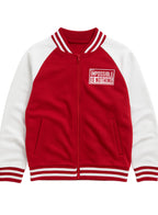 Boys' Trendy Red & White Sports Tracksuit “ Break The Rule Print