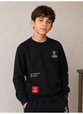 Boys’ Front and Back Graphic Sweatshirt and Barrel Jogger Pants Set