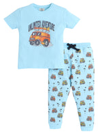 Victor And Jane - Printed T-Shirt And All-Over Printed Pyjama Set