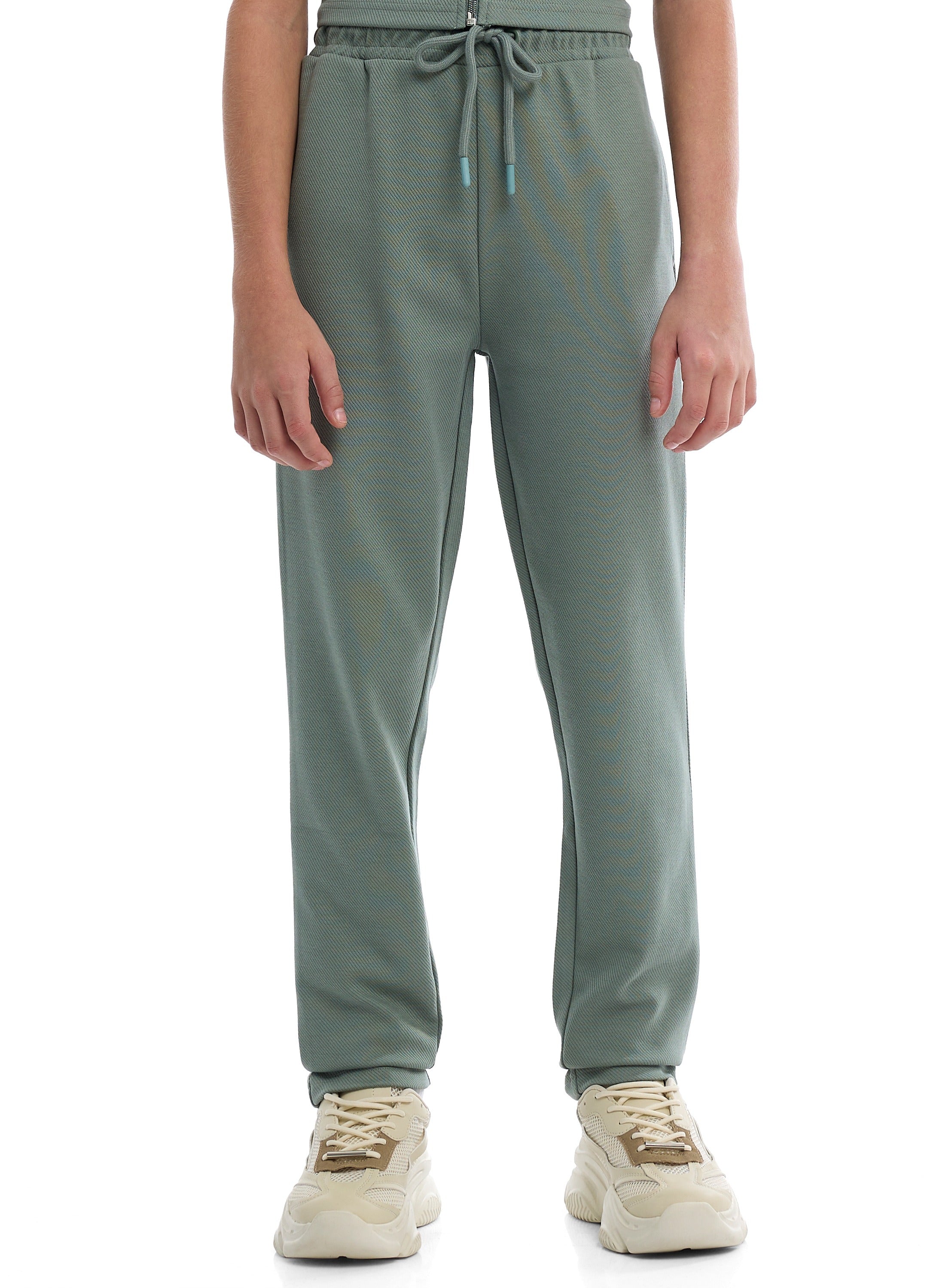 Boys Twill Co-Ord Set | Zipper Shirt & Jogger Pant | Utility Style Outfit