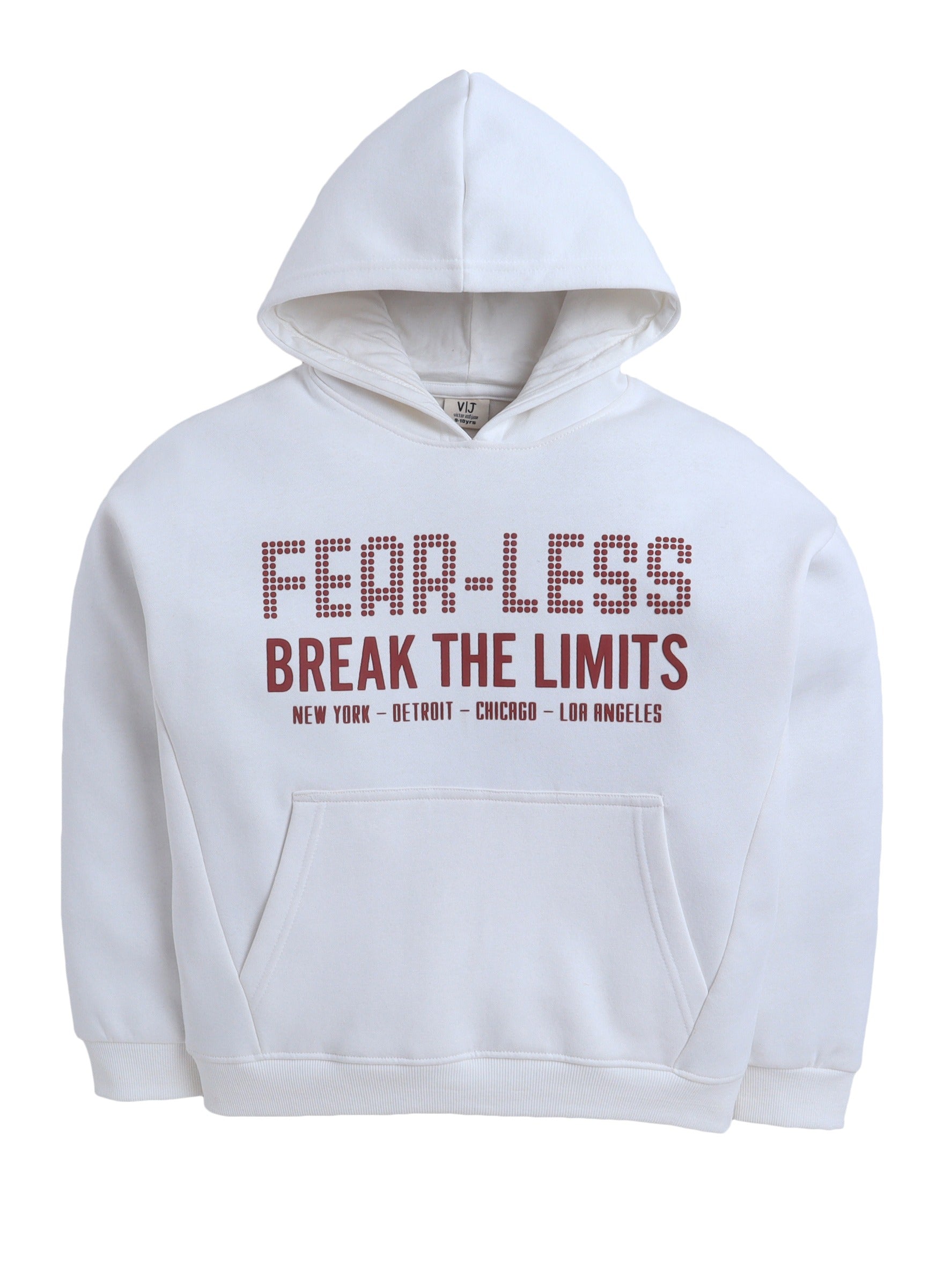 Boys' Off-White "Fear-Less Break The Limits" Hooded Sweatshirt