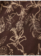 Printed Midi Dress With Square Neck