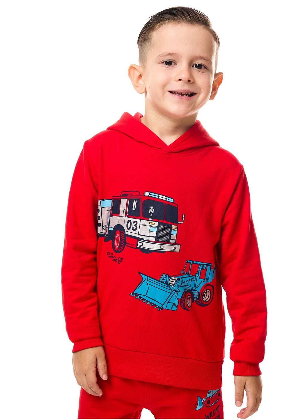 Boys 2-Piece Graphic Printed Hoodie And Jogger Set