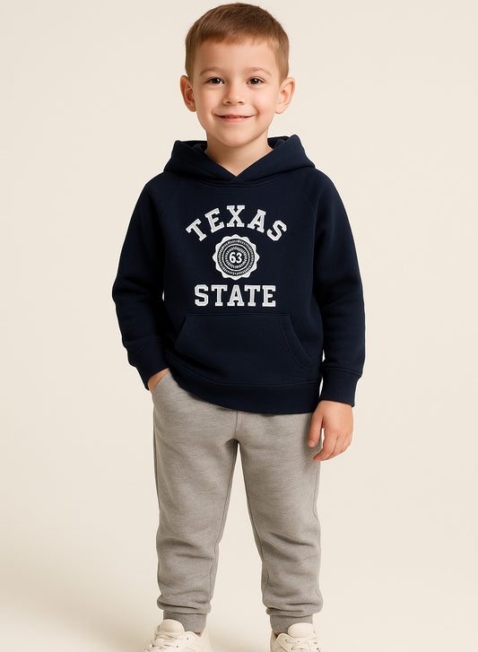 Boys' Navy Texas State Hooded Sweatshirt