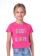 Victor And Jane Good Always Graphic T-Shirt - Pink