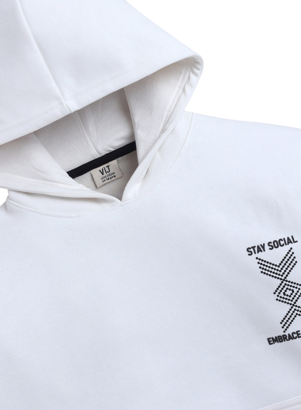 Boys' Off-White Œstay Social Embrace Diversity” Graphic Hoodie