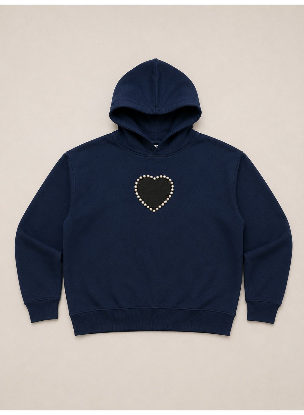 Girls Heart Detail and Graphic Back Sweatshirt Hoodie Top