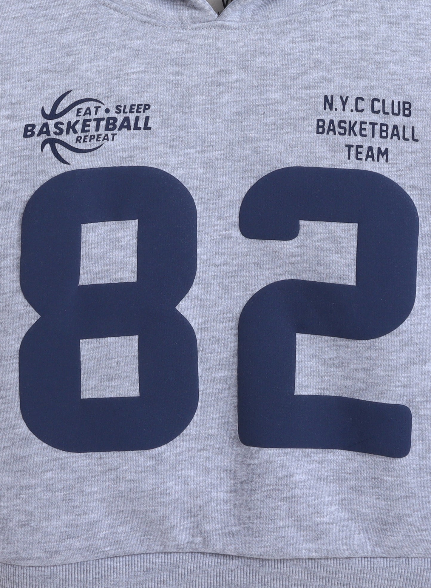 Boys' Grey "82 NYC Club" Hoodie Sweatshirt