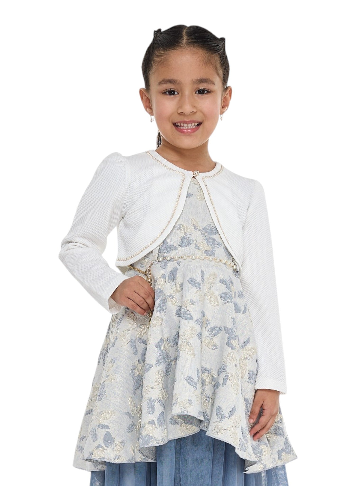 Victor And Jane Girls Cardigans - White