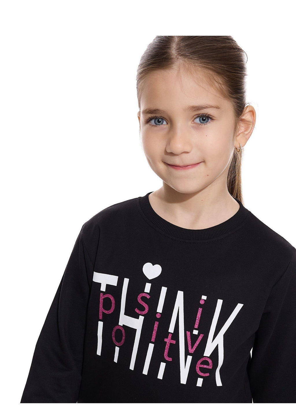 Girls Glitter Printed Sweatshirt