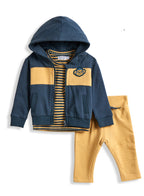 3Pc Pants Jacket Top Set