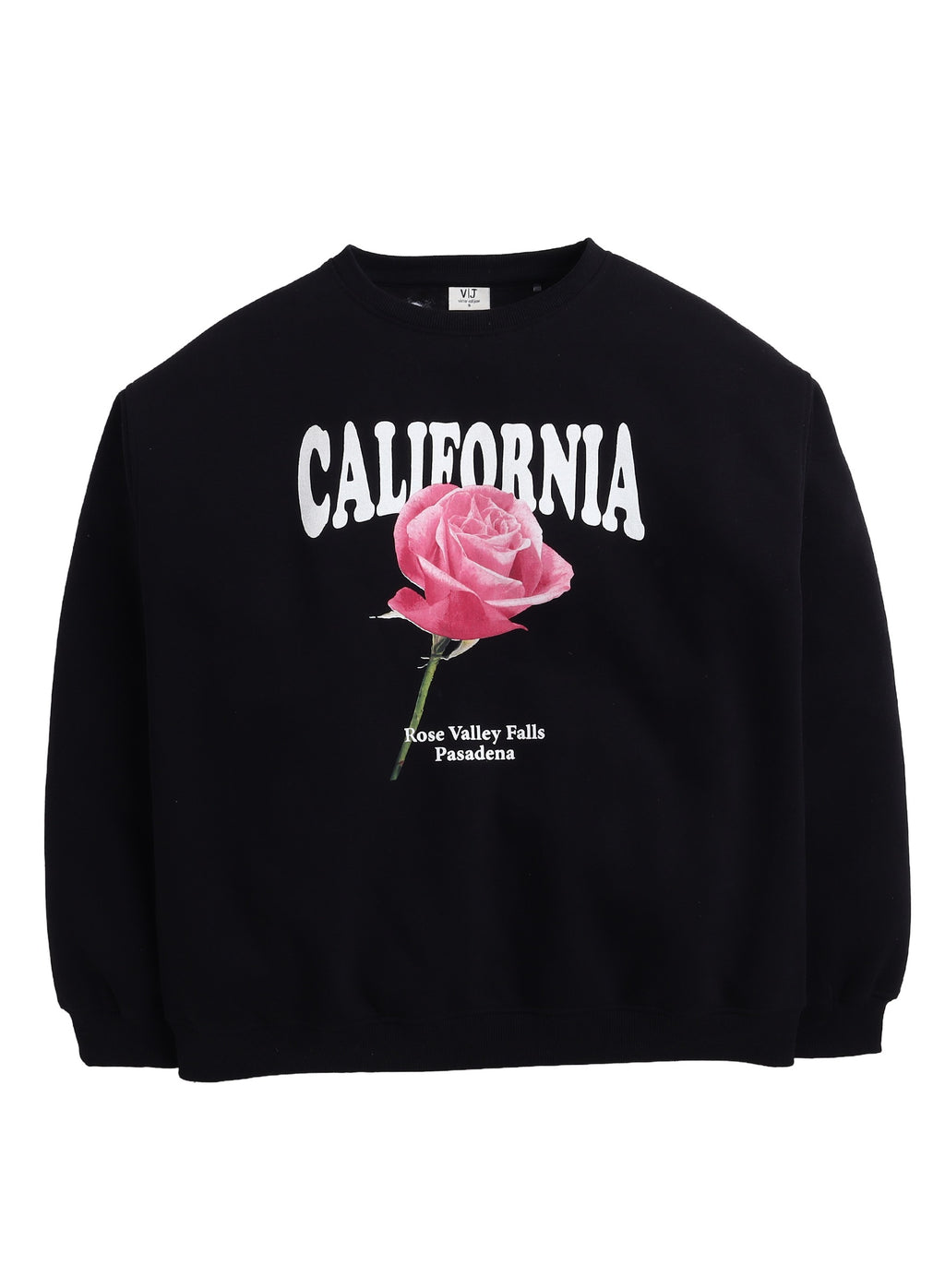 California Rose Graphic Sweatshirt “ 100% Cotton Fleece | Photographic Puff Print