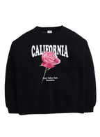 California Rose Graphic Sweatshirt “ 100% Cotton Fleece | Photographic Puff Print