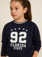Œflorida State 92� Contrast Rib Pullover Sweatshirt “ 100% Cotton Fleece