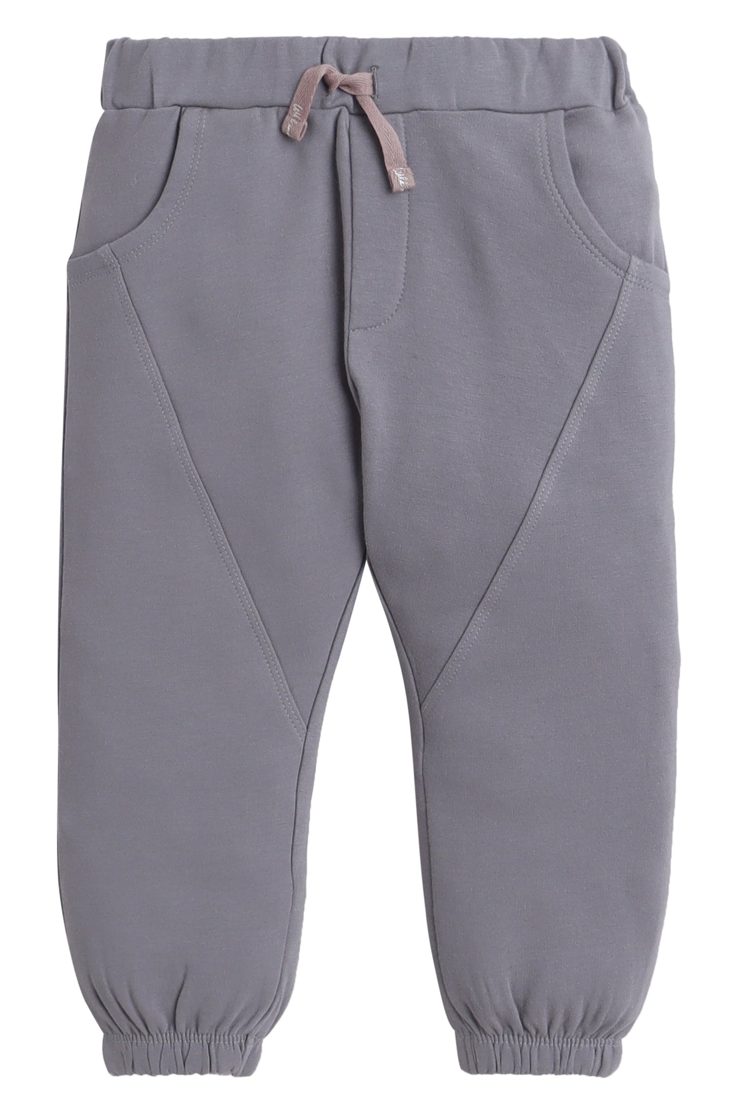 Boys Safari Print Fleece Tracksuit – Sand & Heather Grey 2-Piece Set