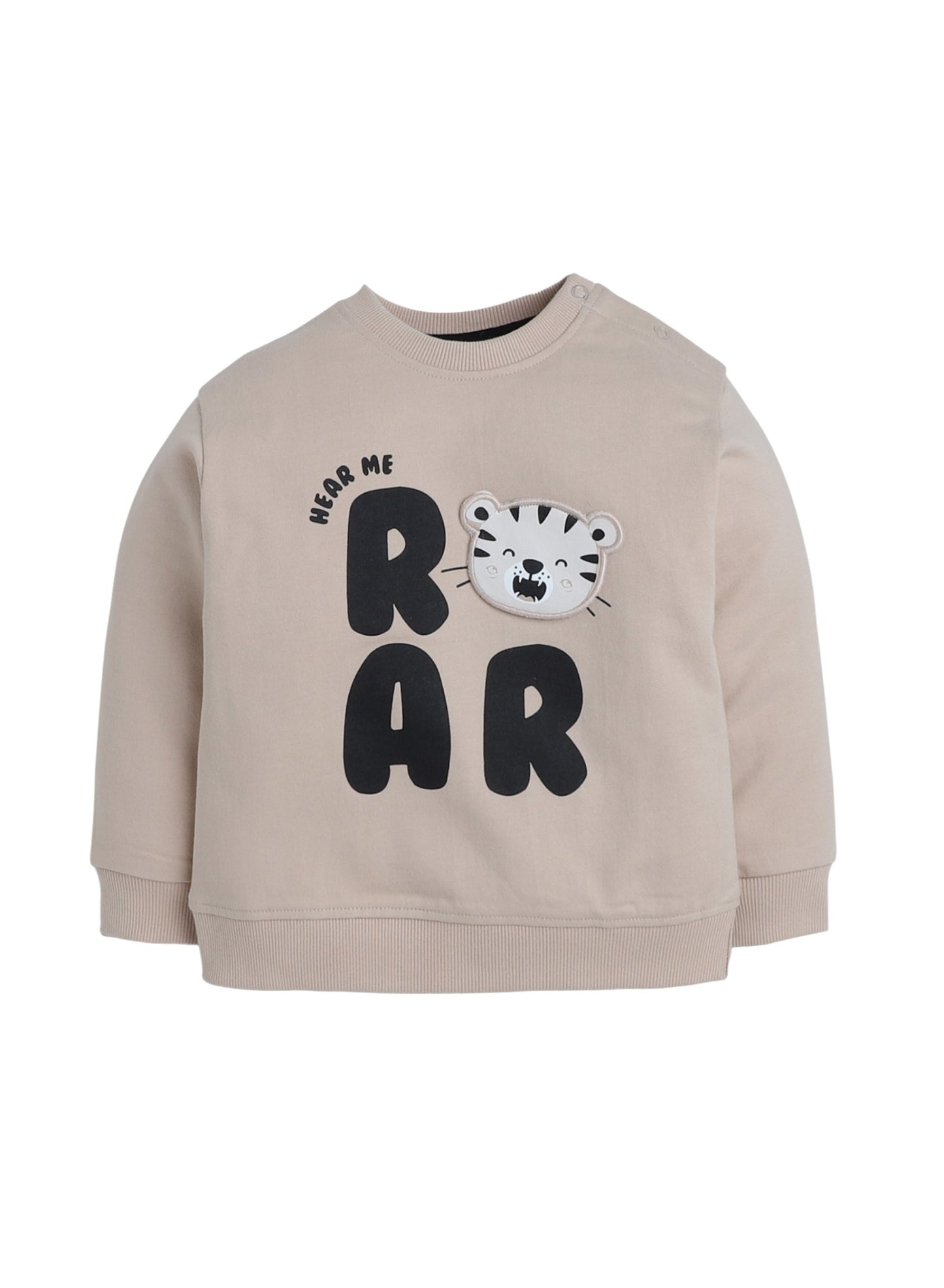 Baby Boys' 2-Piece Fleece Set – “Hear Me Roar” Sweatshirt & Printed Joggers Set