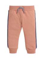 Dirkje Cotton Courage Graphic Print Full Sleeves Sweatshirt & Joggers Set - Blue/Peach