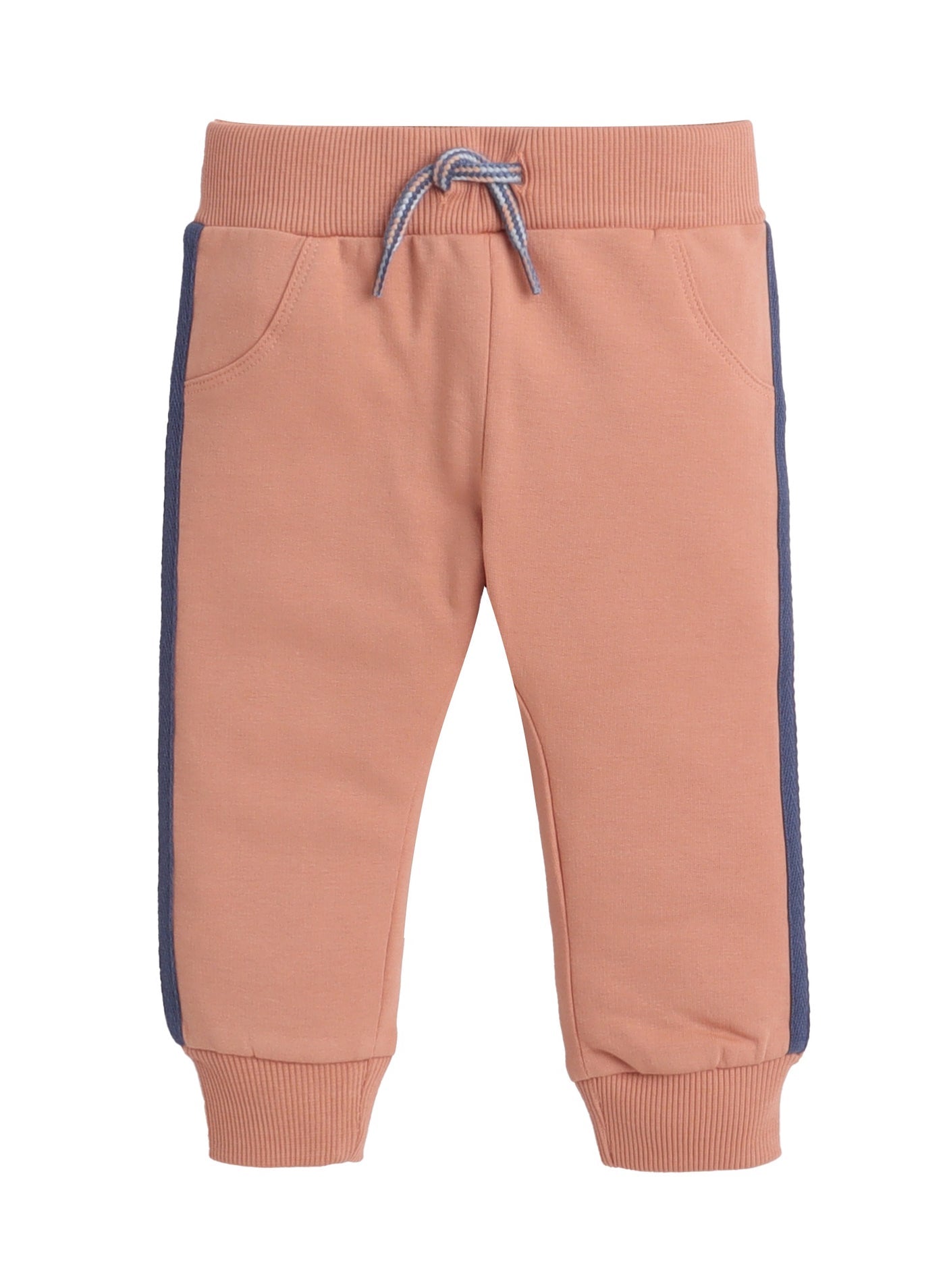 Boys Courage Fleece Tracksuit – Navy & Orange 2-Piece Set