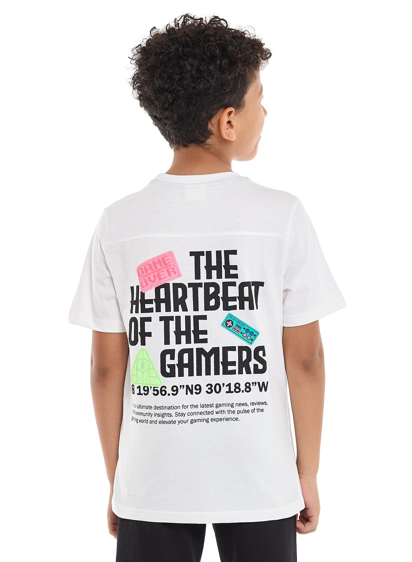 Victor and Jane Boys' 2PC Set – Game ready, Football, Championship, T-Set & shorts- Off White & Black