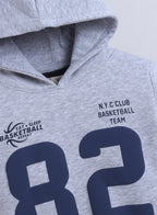 Boys' Grey "82 Nyc Club" Hoodie Sweatshirt