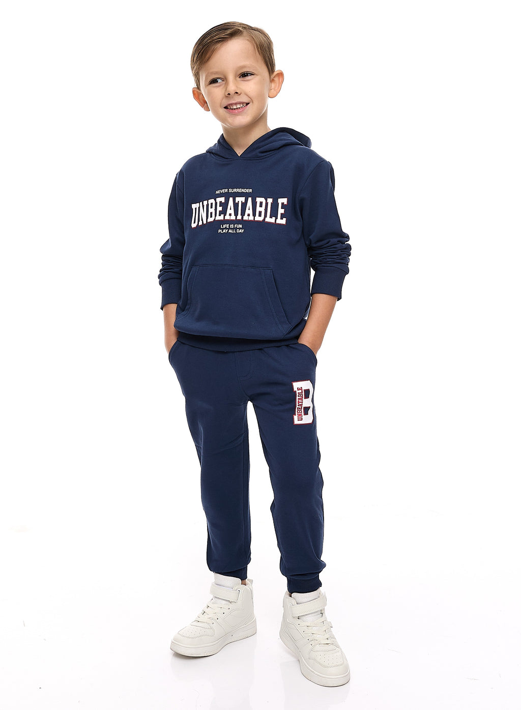Boys' 2-Piece Hoodie And Jogger Set  (2 -8 Yrs) Navy