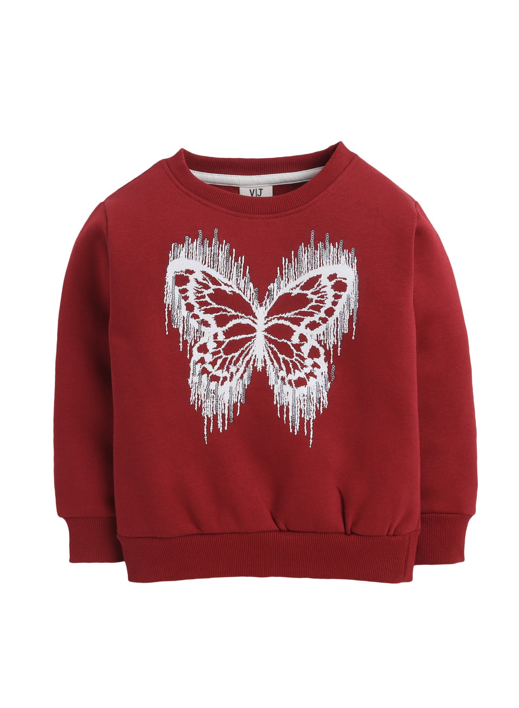 Girls'  “ Butterfly Print Sweatshirt | 100% Cotton