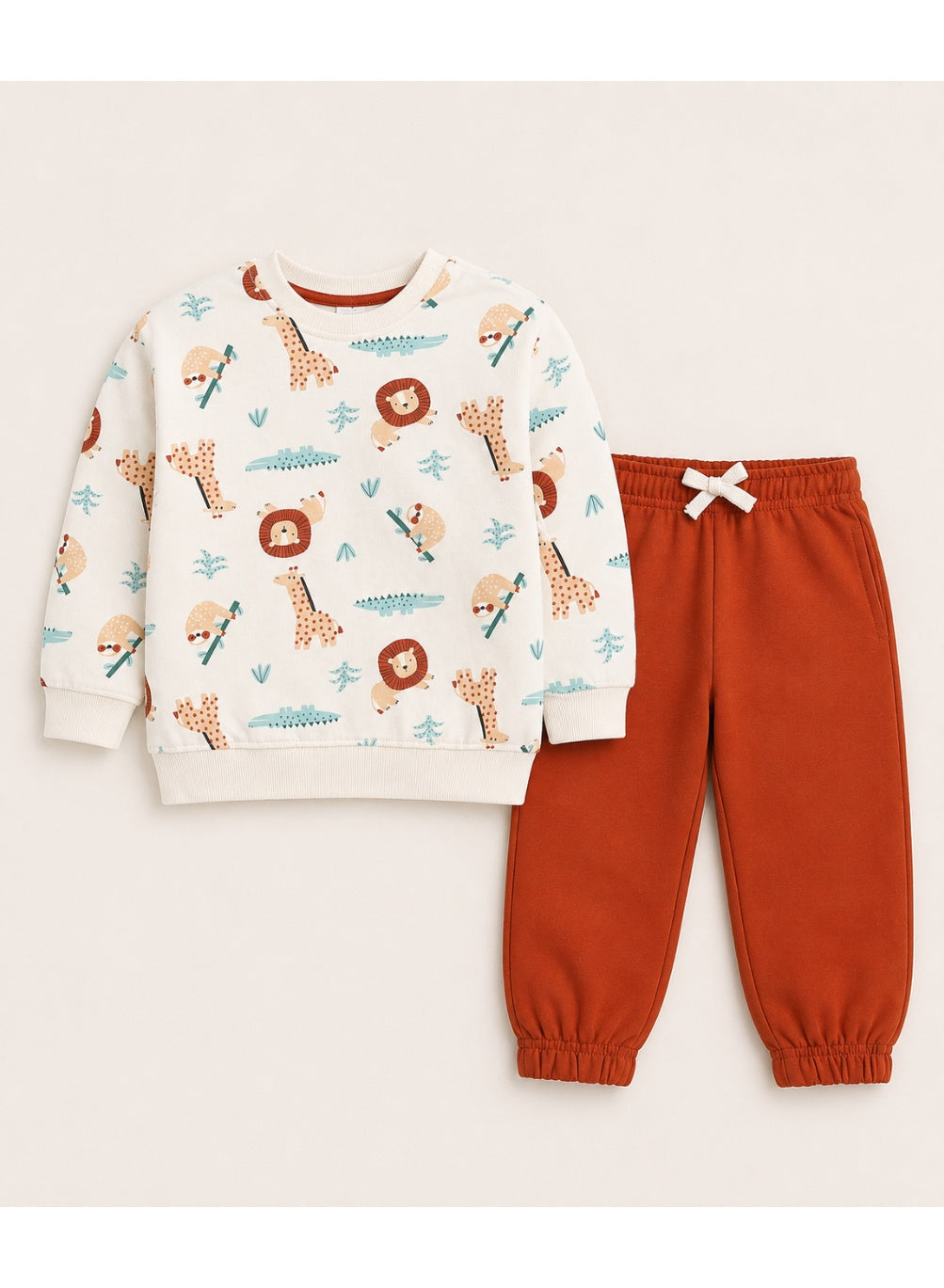 Boys 2-Piece Printed Sweatshirt & Cargo Jogger Pants Set